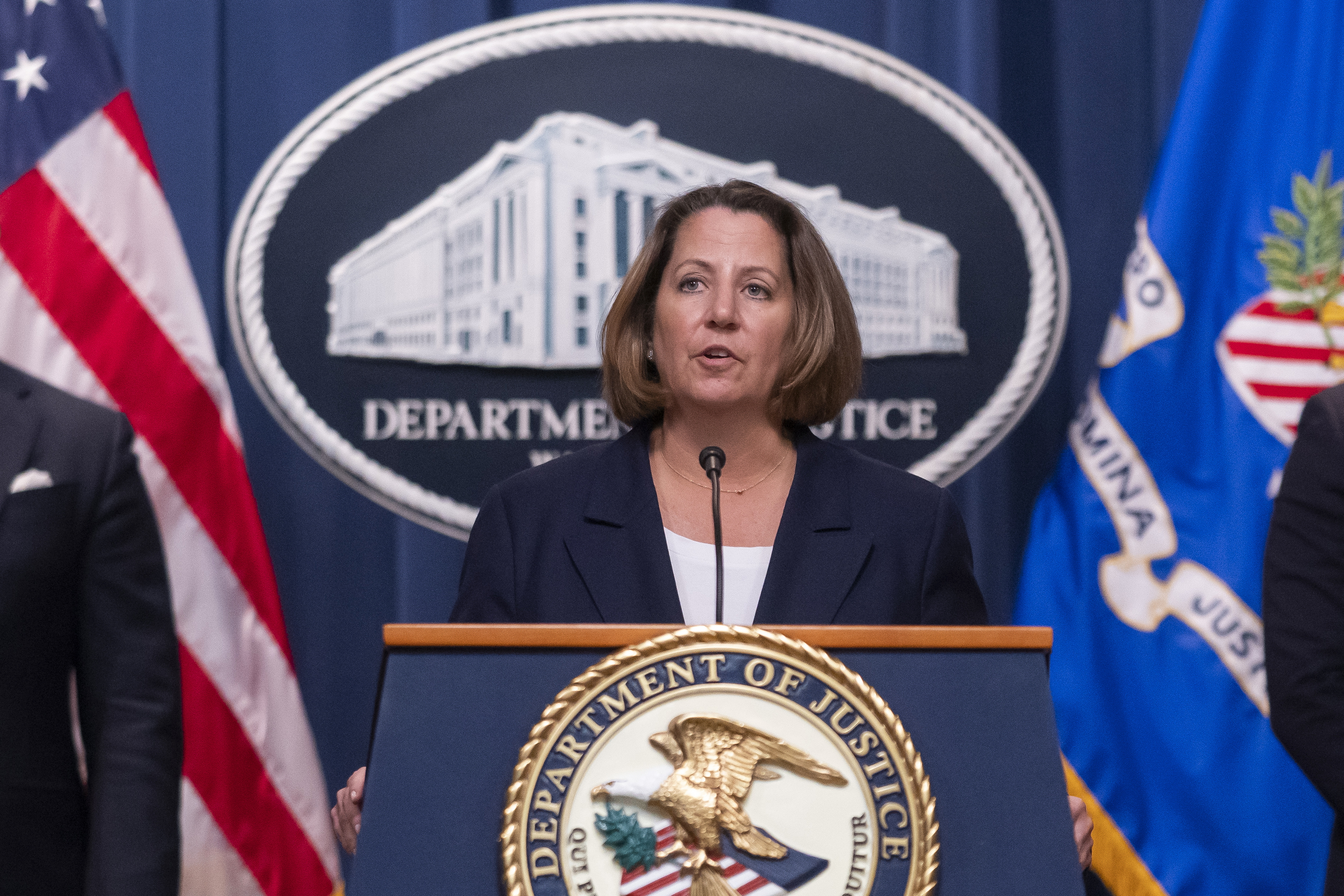 Deputy Attorney General Lisa Monaco announces international enforcement action against cryptocurrency exchange Bitzlato and the arrest of the company's founder, Russian national Anatoly Legkodymov, during a news conference at the Justice Department, Jan. 18, 2023, in Washington.