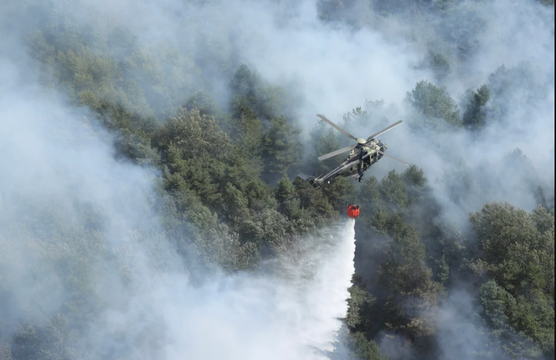 Incendiile uriașe continuă în Serbia: lupta cu flăcările, văzută din elicoptere. A cerut Serbia ajutorul României?