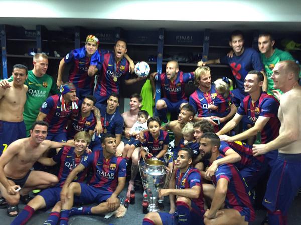 Leo Messi a celebrat cu fiul său câștigarea UCL / GALERIE FOTO