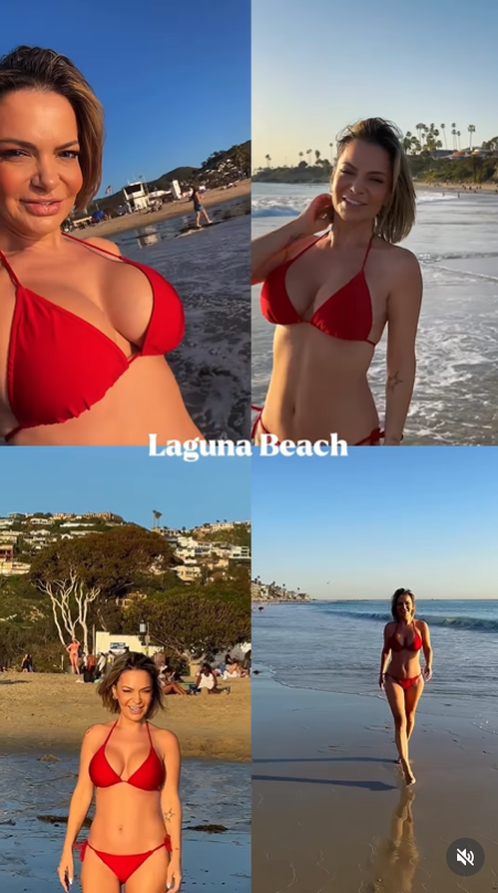 Cine este bărbatul alături de care Andreea Antonescu a apărut pe plaja din California. Artista a făcut senzație în costum de baie