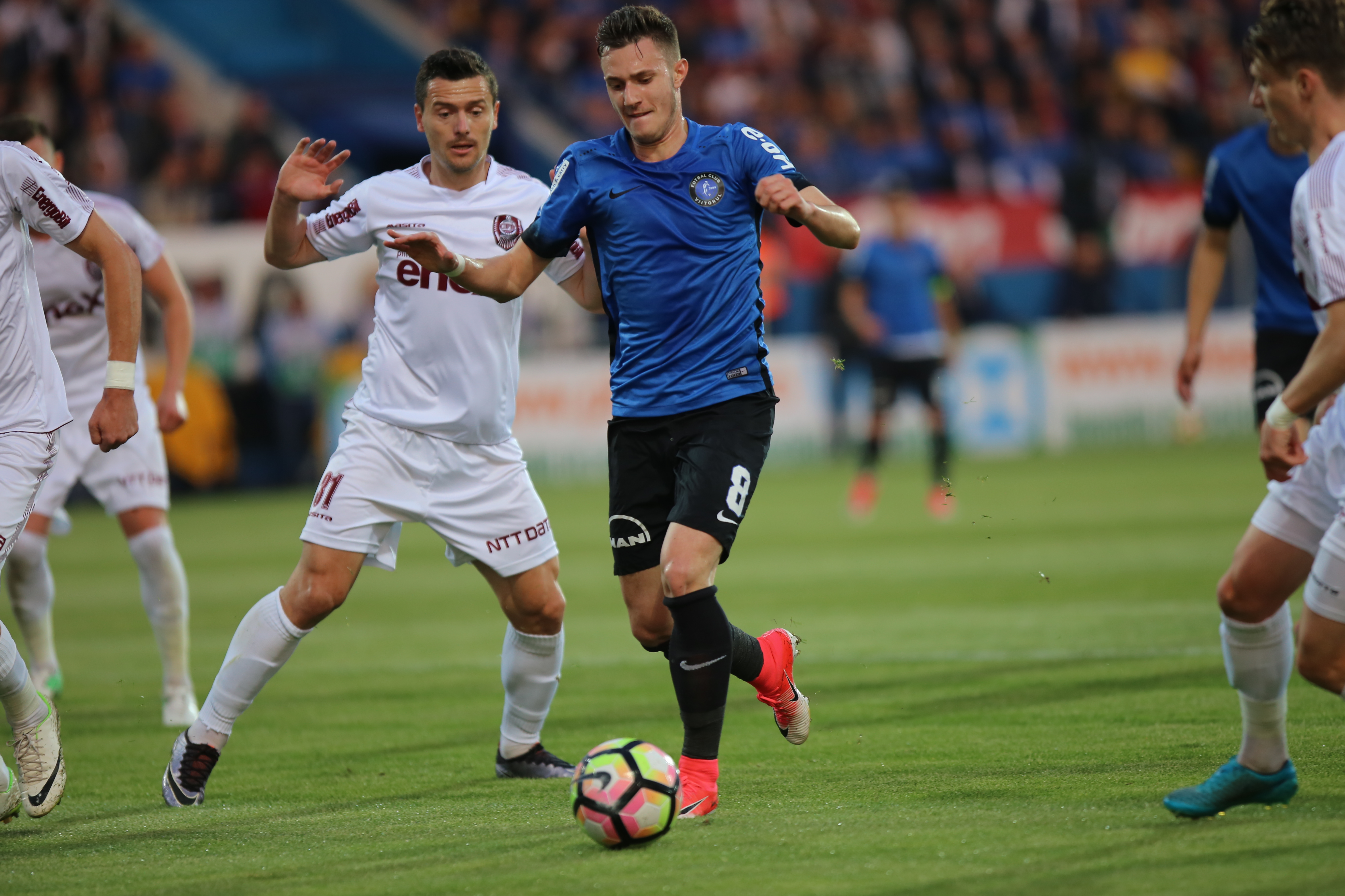 Liga 1, play-off, ultima etapă: Viitorul - CFR Cluj 1-0. Hagi va primi lovitura decisivă de la finul Becali: ”În 35 de zile, titlul va fi al nostru”! LIVE BLOG & GALERIE FOTO