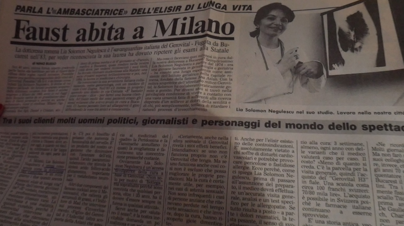 EXCLUSIV VIDEO/Lia Solomon, elevă a Anei Aslan, a tratat un fost președinte italian, dar și pe Claudia Cardinale. ”Destinul m-a trimis!”