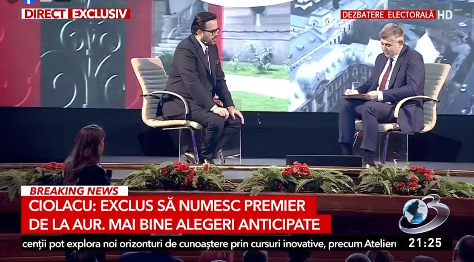 Marcel Ciolacu, pus de Mihai Gâdea să semneze în fața lui că nu va desemna premier de la AUR, dacă va fi președinte