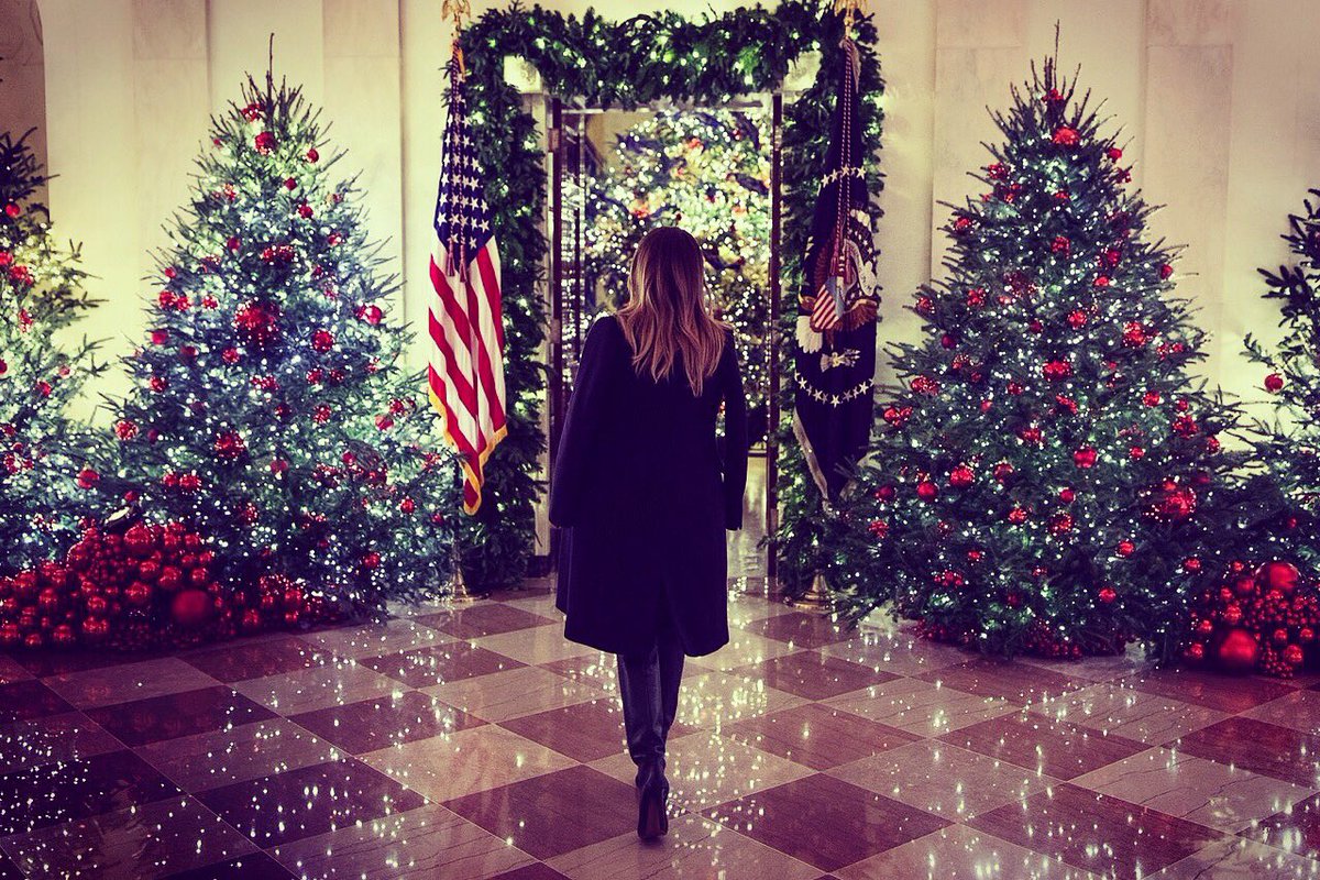 FOTO & VIDEO | Cum arată decorațiunile de Crăciun de la Casa Albă. Melania Trump a lucrat la ele 4 luni