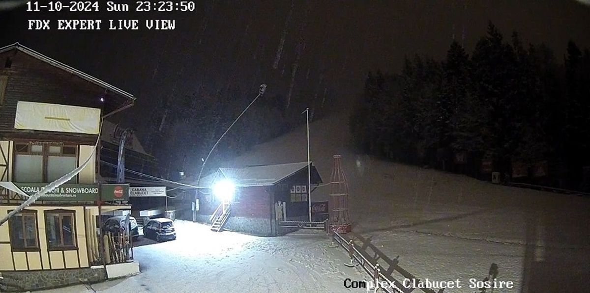 Iarna a venit la munte, Transalpina s-a închis, drumarii intervin cu material antiderapant | Video