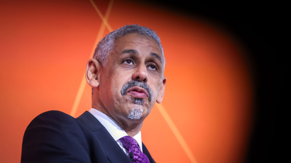 Sidi Ould Tah, President of the African Development Bank Group speaks onstage at Mission 300 during the Bloomberg Philanthropies Global Forum 2025 at The Plaza Hotel on September 24, 2025 in New York City. [Photo by Bryan Bedder/Getty Images for Bloomberg Philanthropies]