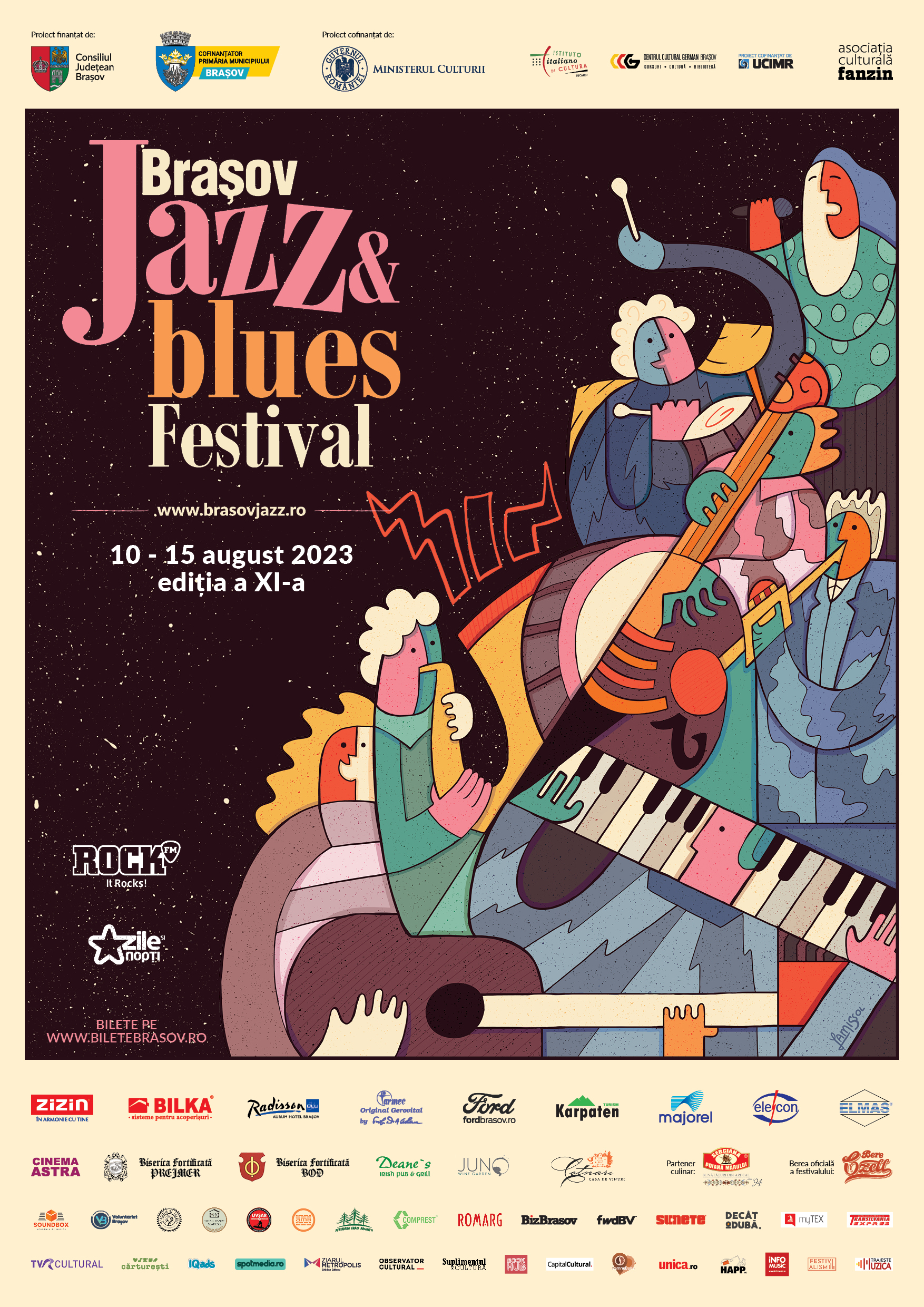 6 zile, 54 de evenimente, 5 scene și peste 100 de artiști din 9 țări, la ediția din acest an Brașov Jazz & Blues Festival