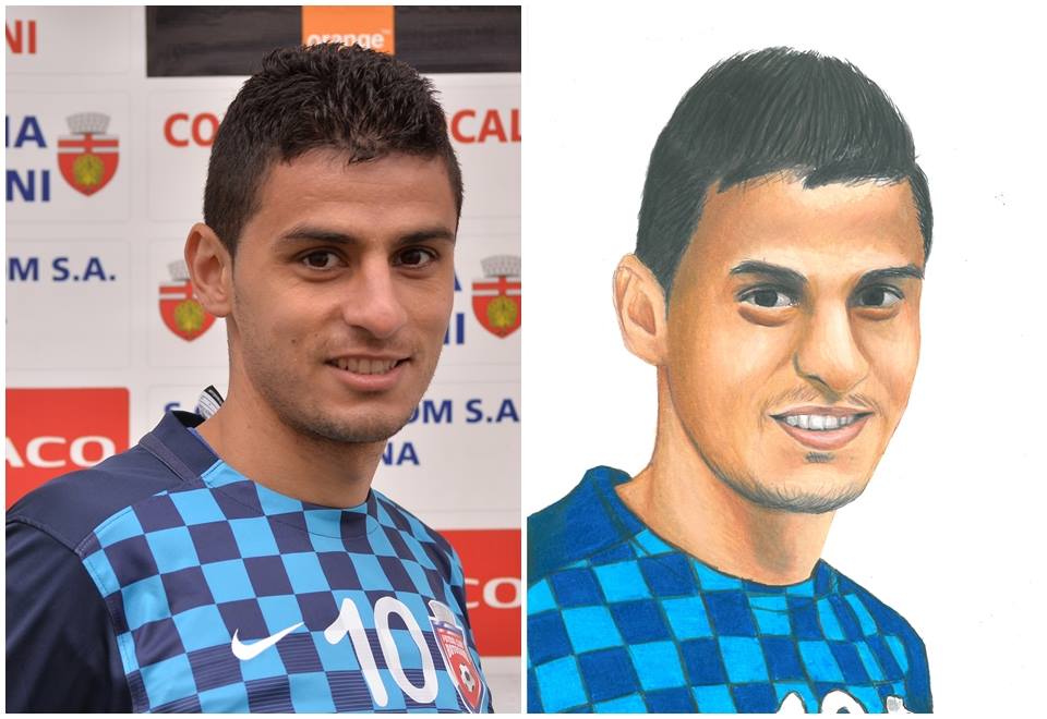 Un puști talentat i-a desenat pe jucătorii de la FC Botoșani! Vezi cum arată caricaturile fotbaliștilor