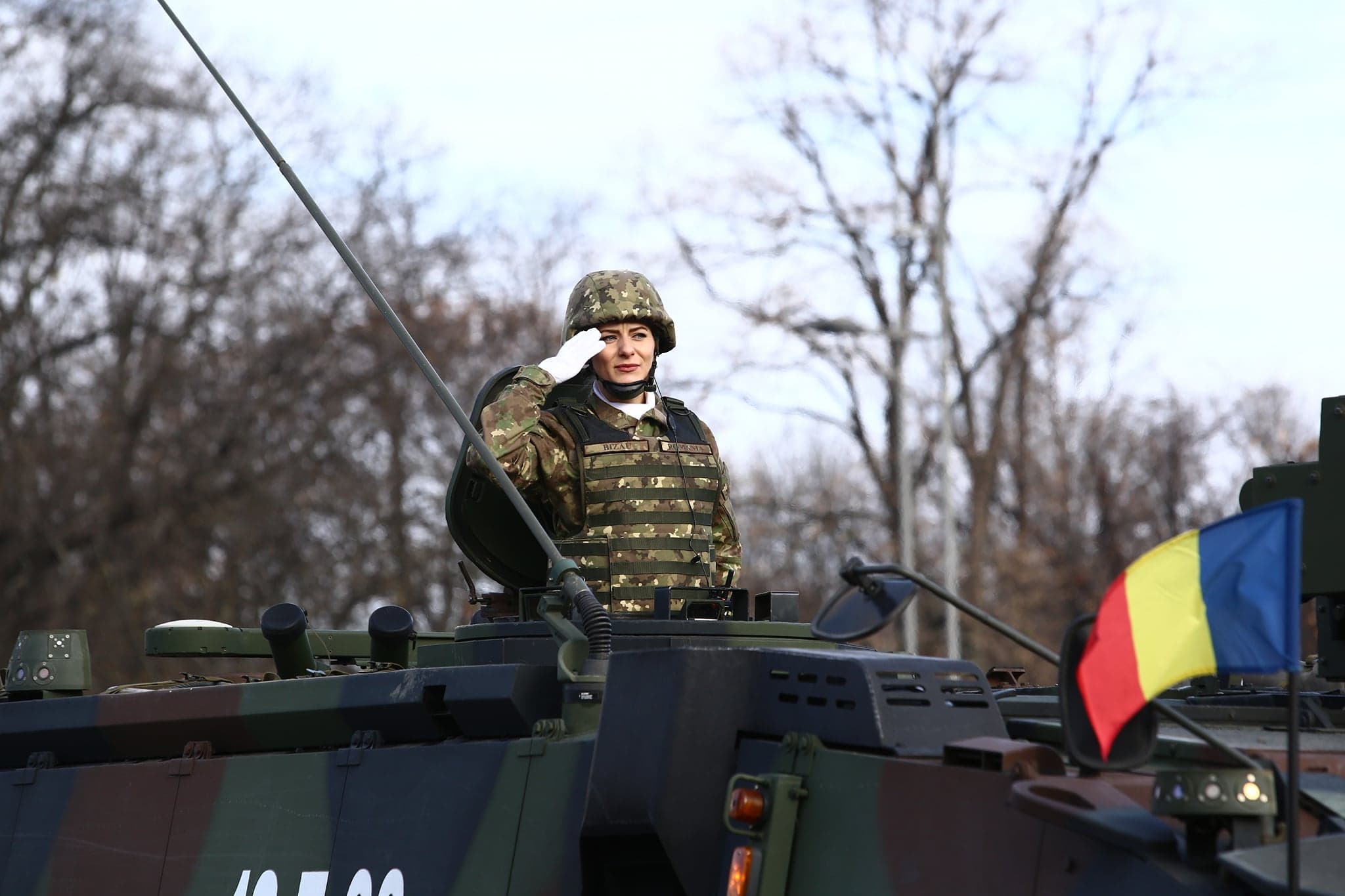 FOTO | Pregătiri la minus 6 grade Celsius pentru Parada Militară de 1 Decembrie
