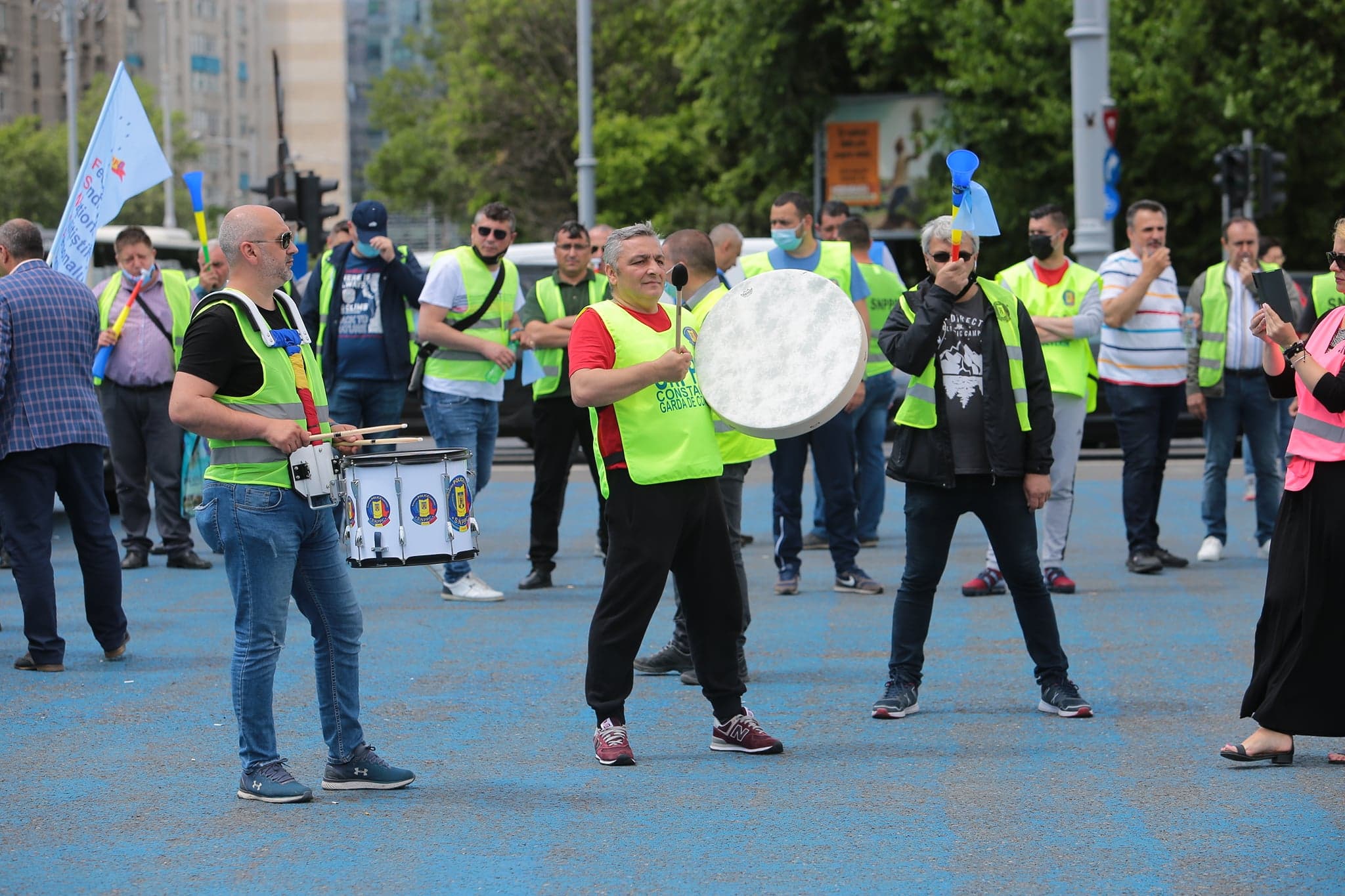 Sindicatul polițiștilor a protestat din nou în Piața Victoriei