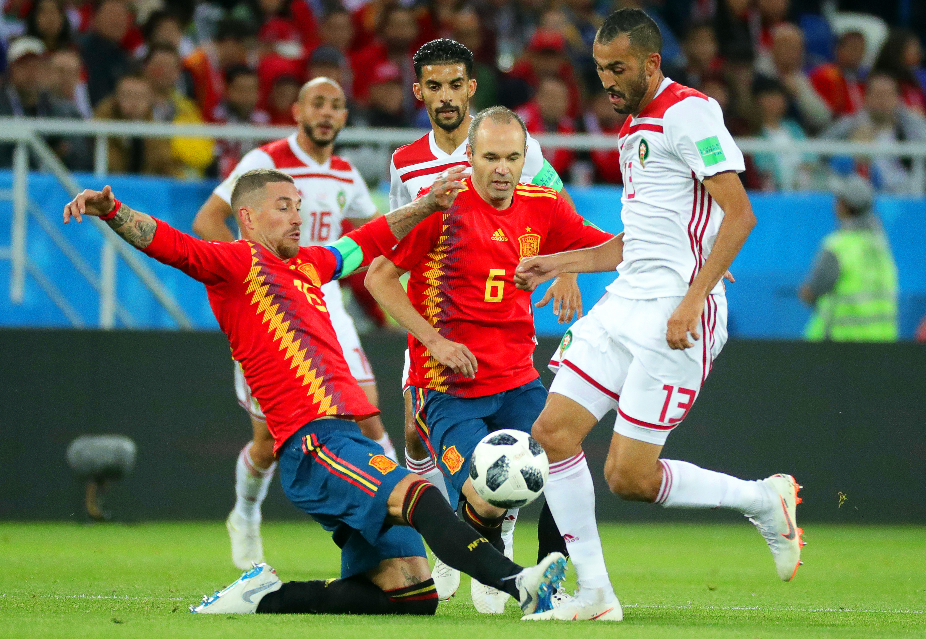 Spania - Maroc 2-2, în Grupa B a Campionatului Mondial de Fotbal din Rusia 2018. Ibericii, calificare cu emoții / FOTO&VIDEO