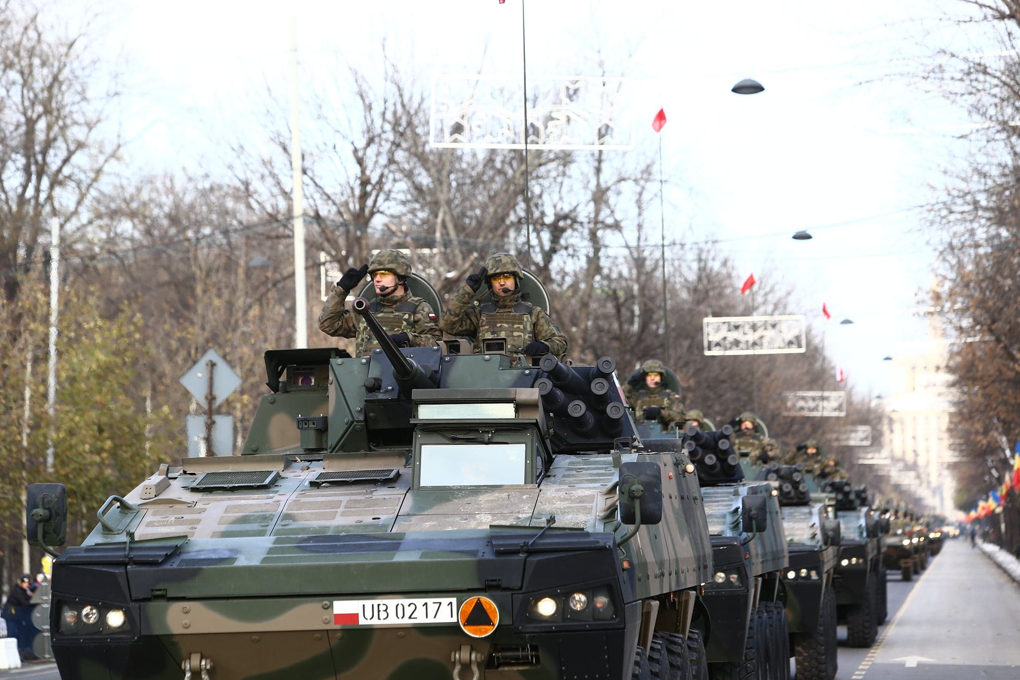 FOTO | Pregătiri la minus 6 grade Celsius pentru Parada Militară de 1 Decembrie