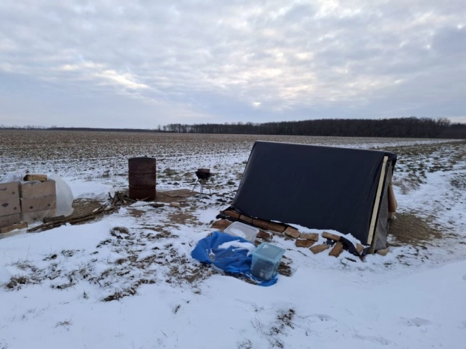 Átfagyott férfit mentettek ki egy sátorból Sopron közelében