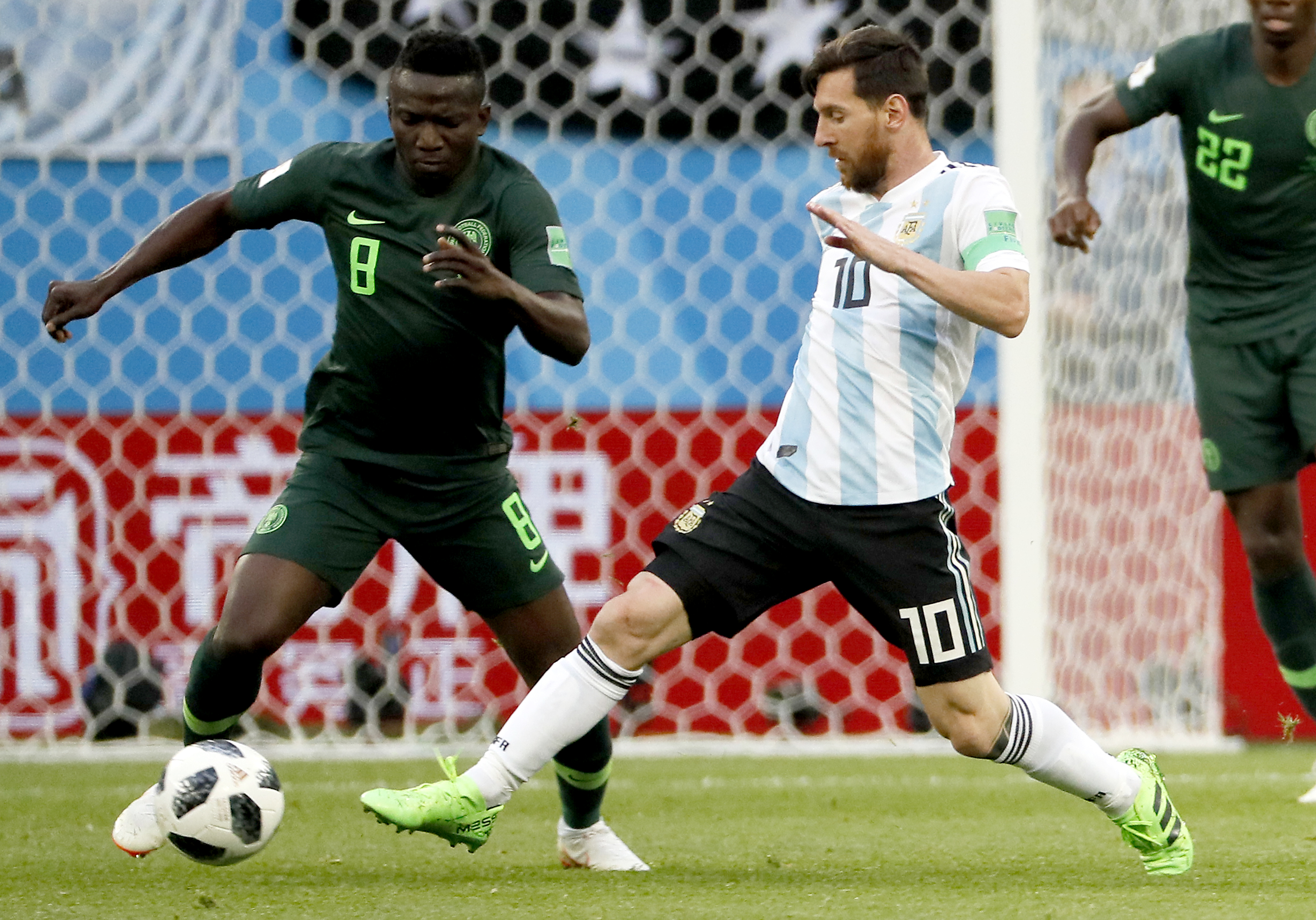Nigeria - Argentina 1-2, în Grupa D a Campionatului Mondial de Fotbal din Rusia 2018. Africanii au văzut Rojo în fața ochilor / FOTO&VIDEO