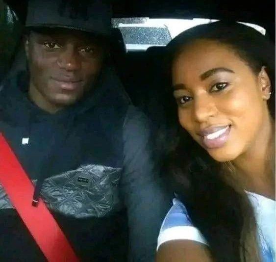 A past photo of Bahati's wife Diana Marua with international football player Victor Wanyama