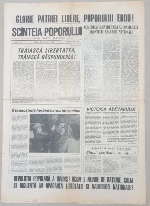 Cum a preluat Ion Iliescu puterea absolută în timpul Revoluției din decembrie 1989. „Am intrat în legătură cu ambasada sovietică ca să comunice la Moscova, să se ştie cine suntem şi ce vrem”