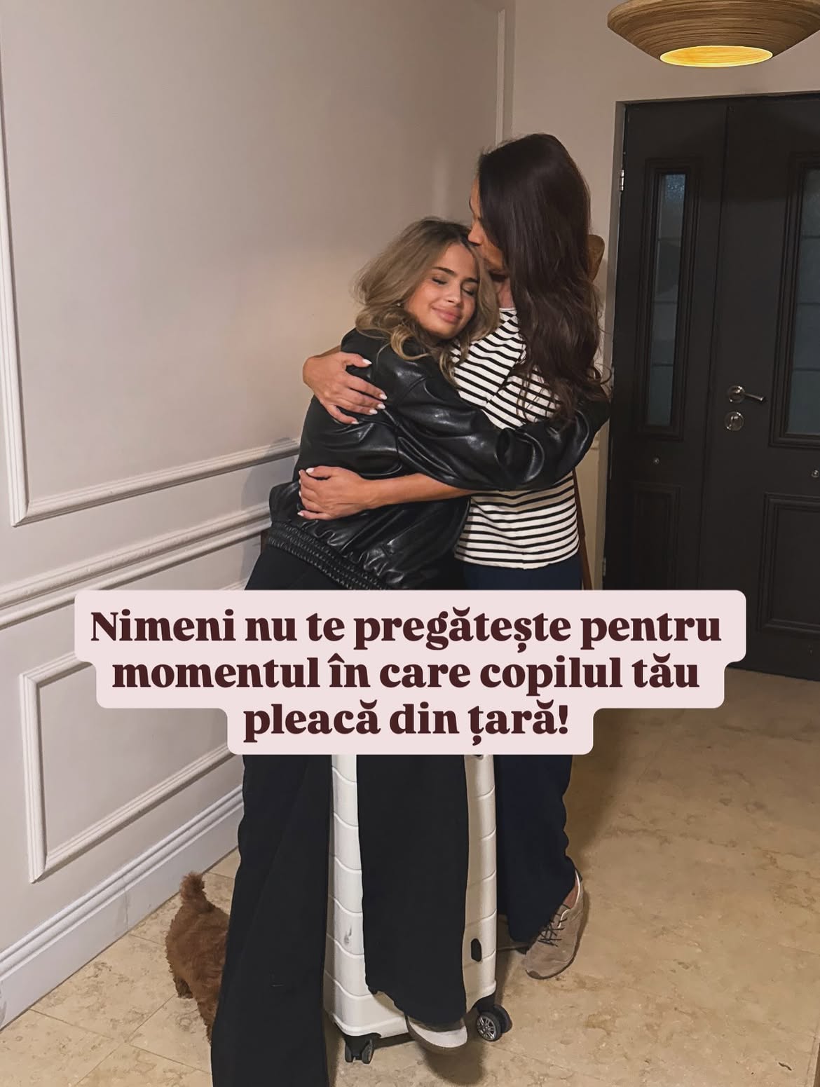 Fiica Ancăi Serea a plecat la facultate în Italia