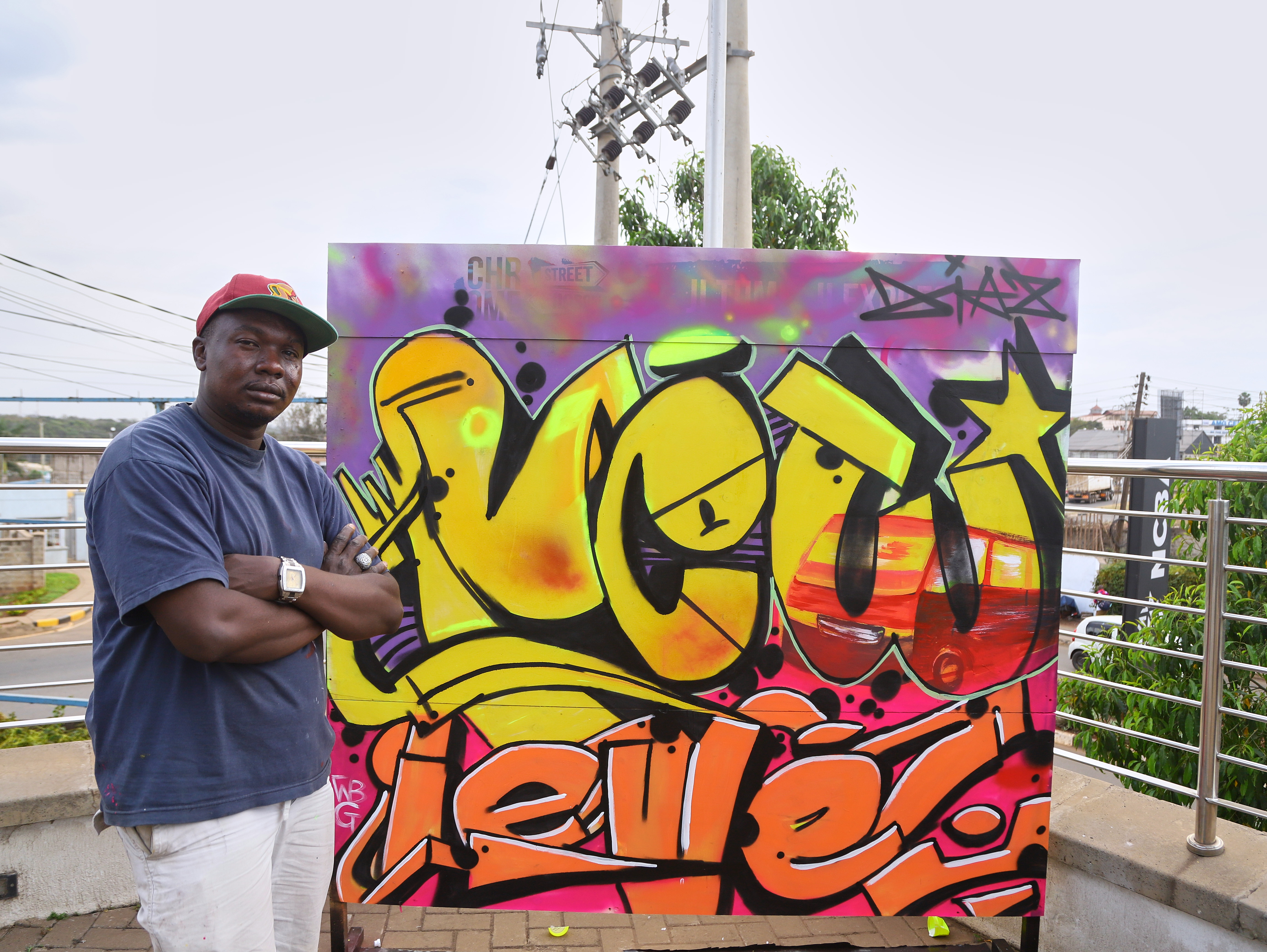 Voted best graffiti artist in Nairobi, meet Rigo Diaz
