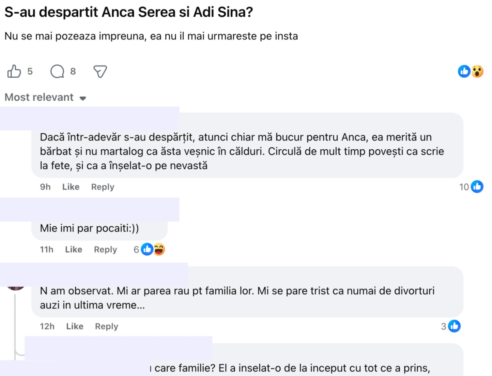 Căsnicia Ancăi Serea cu Adi Sînă, în vizorul fanilor: „El a înșelat-o de la început cu tot ce a prins”. Detaliul observat pe Instagram