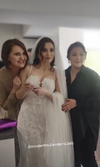 Anca Dumitra s-a căsătorit religios. Primele imagini cu actrița în rochie de mireasă