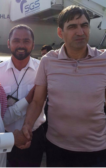 EXCLUSIV / Primele fotografii cu Victor Piţurcă de la sosirea în Arabia Saudită