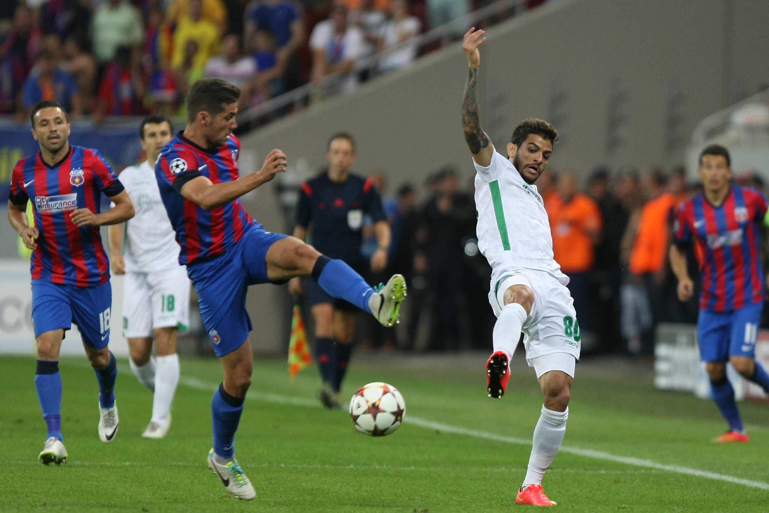 FOTO&VIDEO / Steaua - Ludogoreţ 1-0. Chipciu a adus victoria în minutul 88