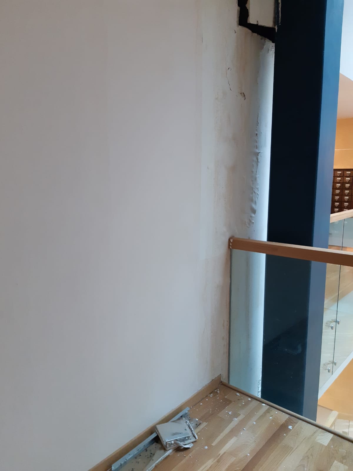 Imagini cu mizeria din Biblioteca Națională: pereți mânjiți, praf, parchet rupt. Directorul Cioroianu spune că „nu are bani” și îi ceartă pe cititori