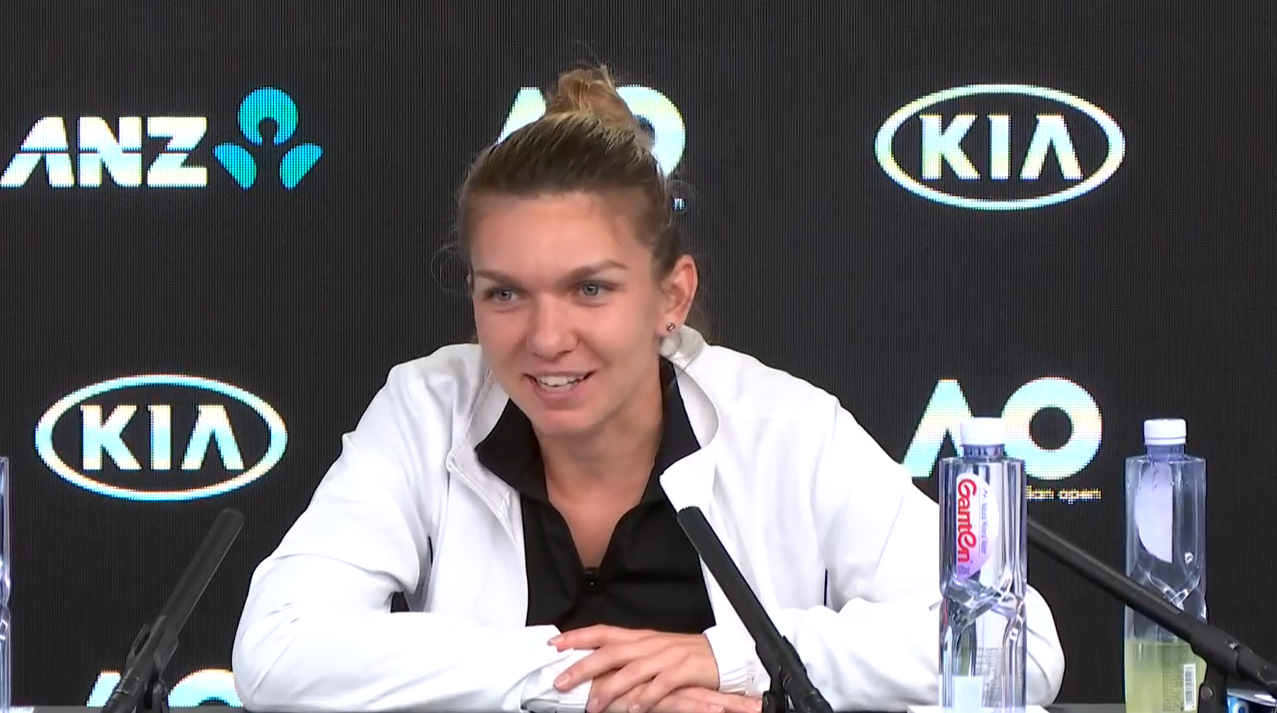 Ce a spus Simona Halep la conferința de presă de după semifinala cu Kerber: ”Nu mi-a fost teamă că o să pierd!” | VIDEO