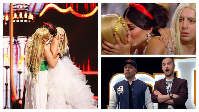 Alina Pușcaș și Eliza Natanticu, sărut neașteptat la TV în fața tuturor. „S-au lipit foile de poveste!”