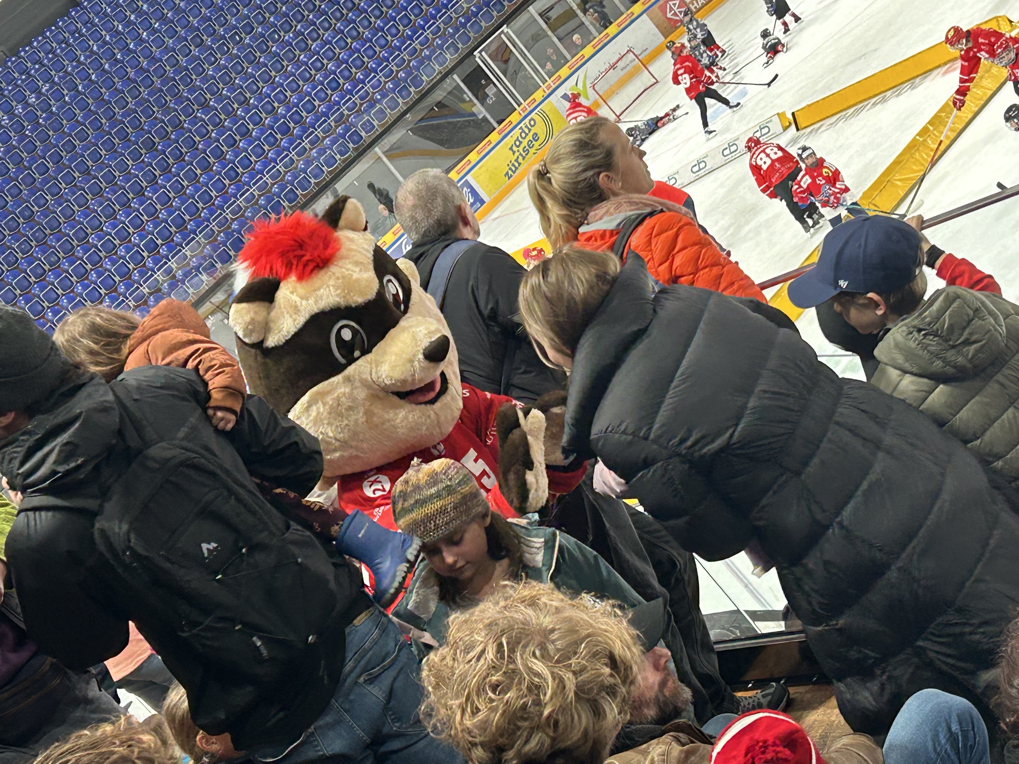 Cum am petrecut de ziua hocheiului elvețian pe gheața patinoarului din Rapperswil alături de 300 de copii: „Hop, Rappi!”