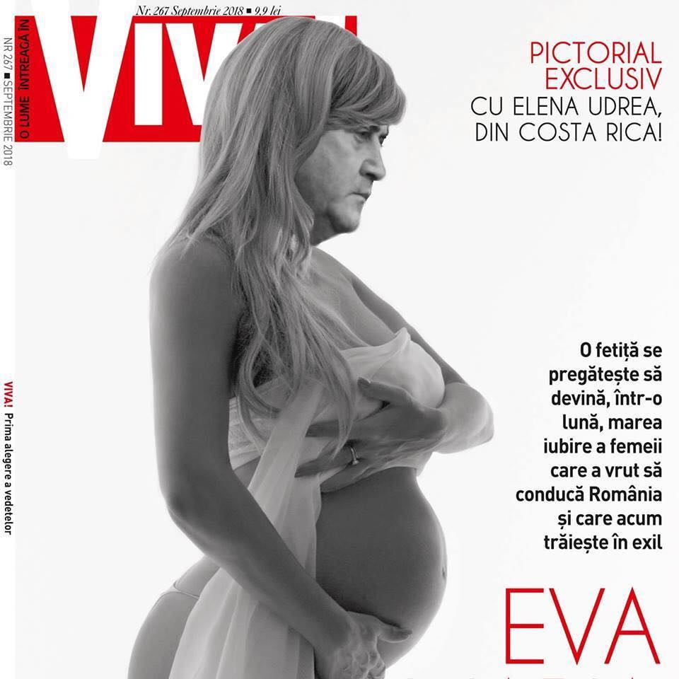 FOTO/ Coperta cu Elena Udrea din revista VIVA! a devenit virală pe Facebook. Au apărut primele glume