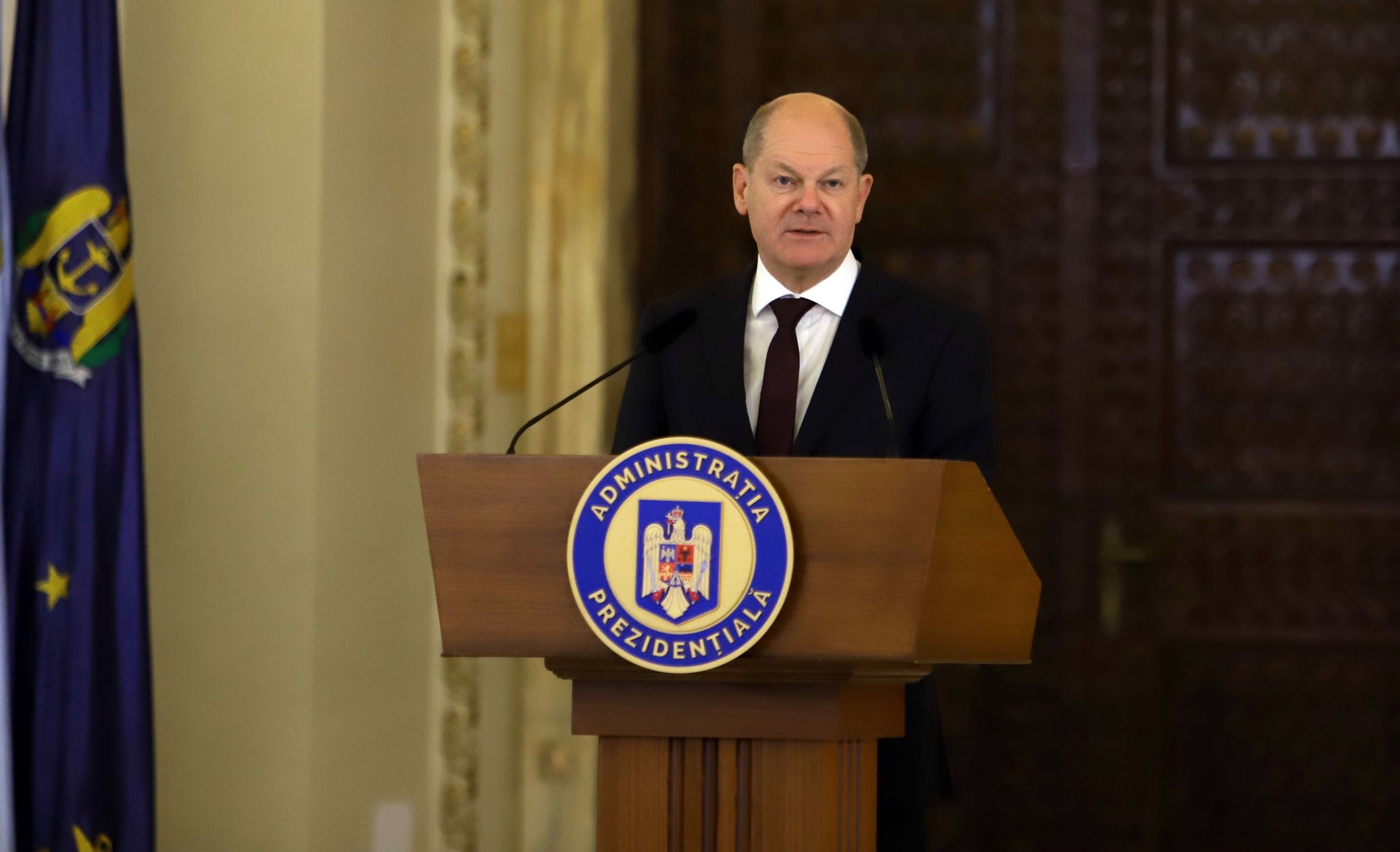 Klaus Iohannis, Maia Sandu și Olaf Scholz, întrevedere la București. Ce au discutat cei trei lideri
