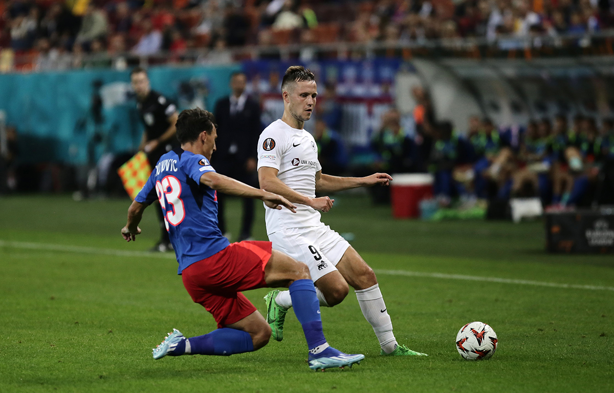 FCSB - Rigas FS 4-1. Principalele imagini de la victoria care i-a dus pe roș-albaștrii pe locul 2 în Europa League | GALERIE FOTO
