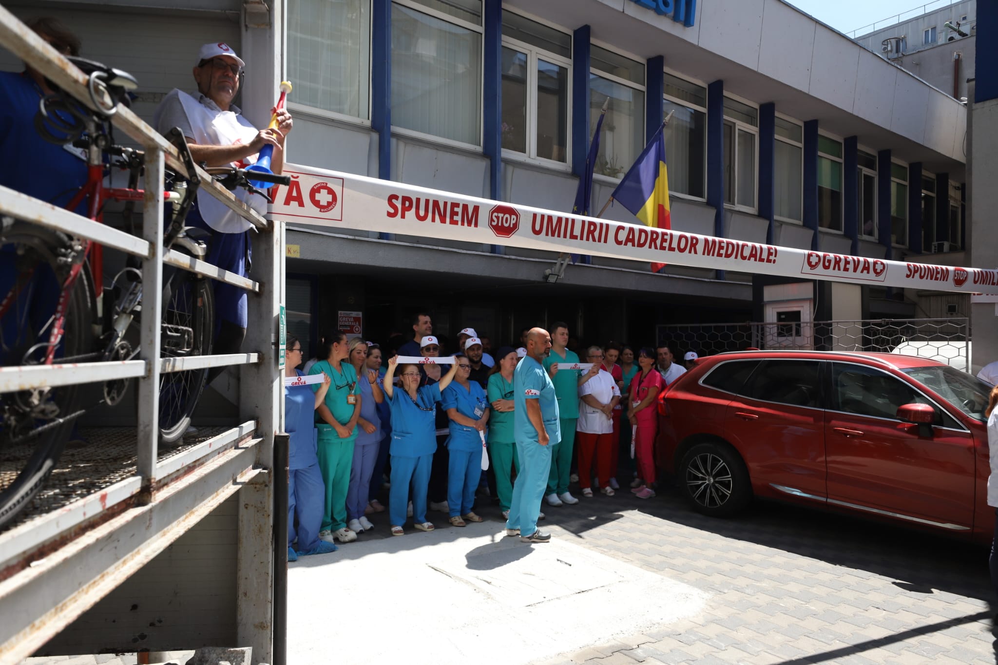 A doua zi de grevă generală în spitale. Sanitas respinge explicațiile Guvernului privind noua lege a salarizării