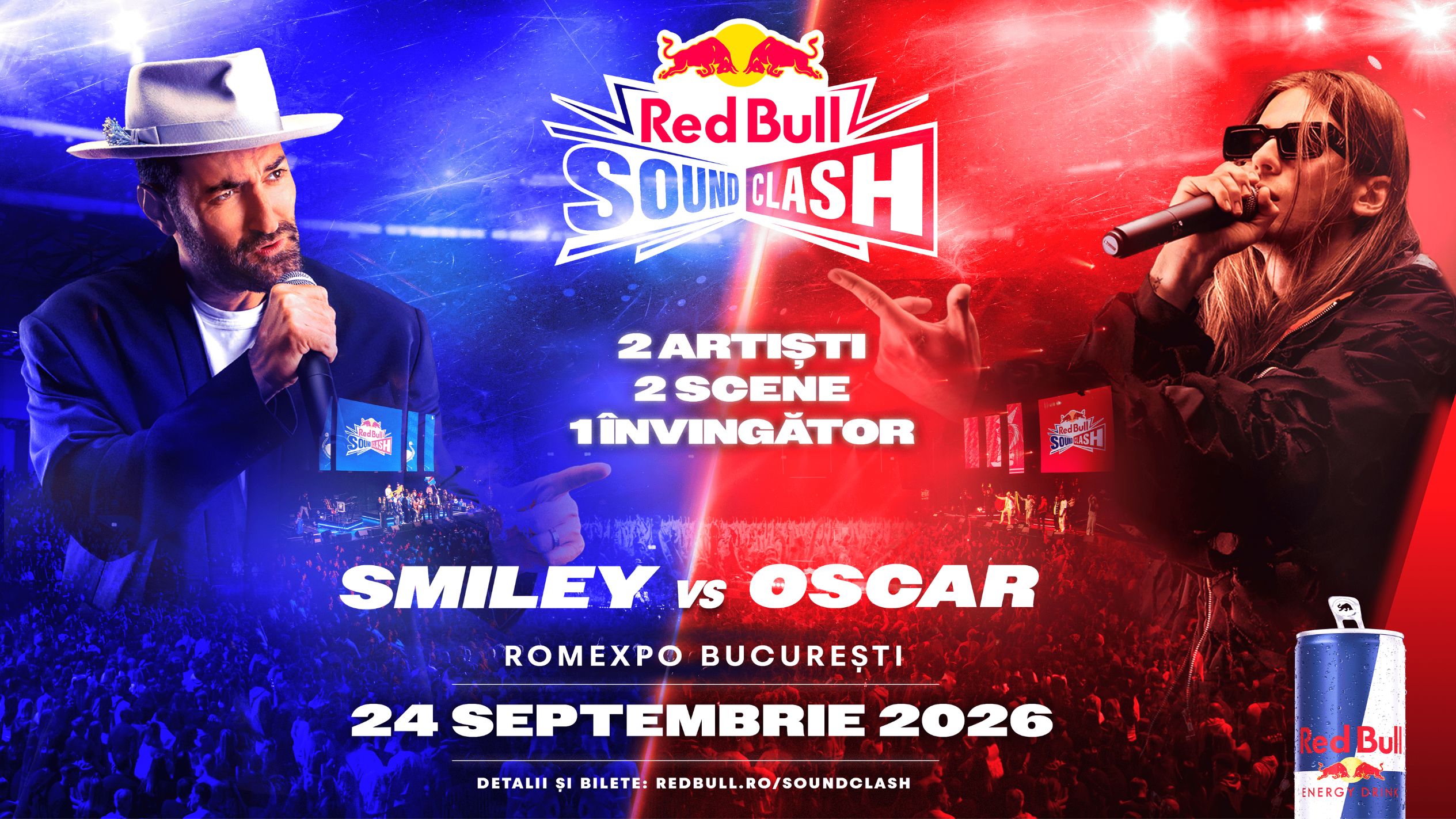 Cea mai aprinsă confruntare muzicală a toamnei: Smiley și Oscar, față în față la Red Bull SoundClash 2026