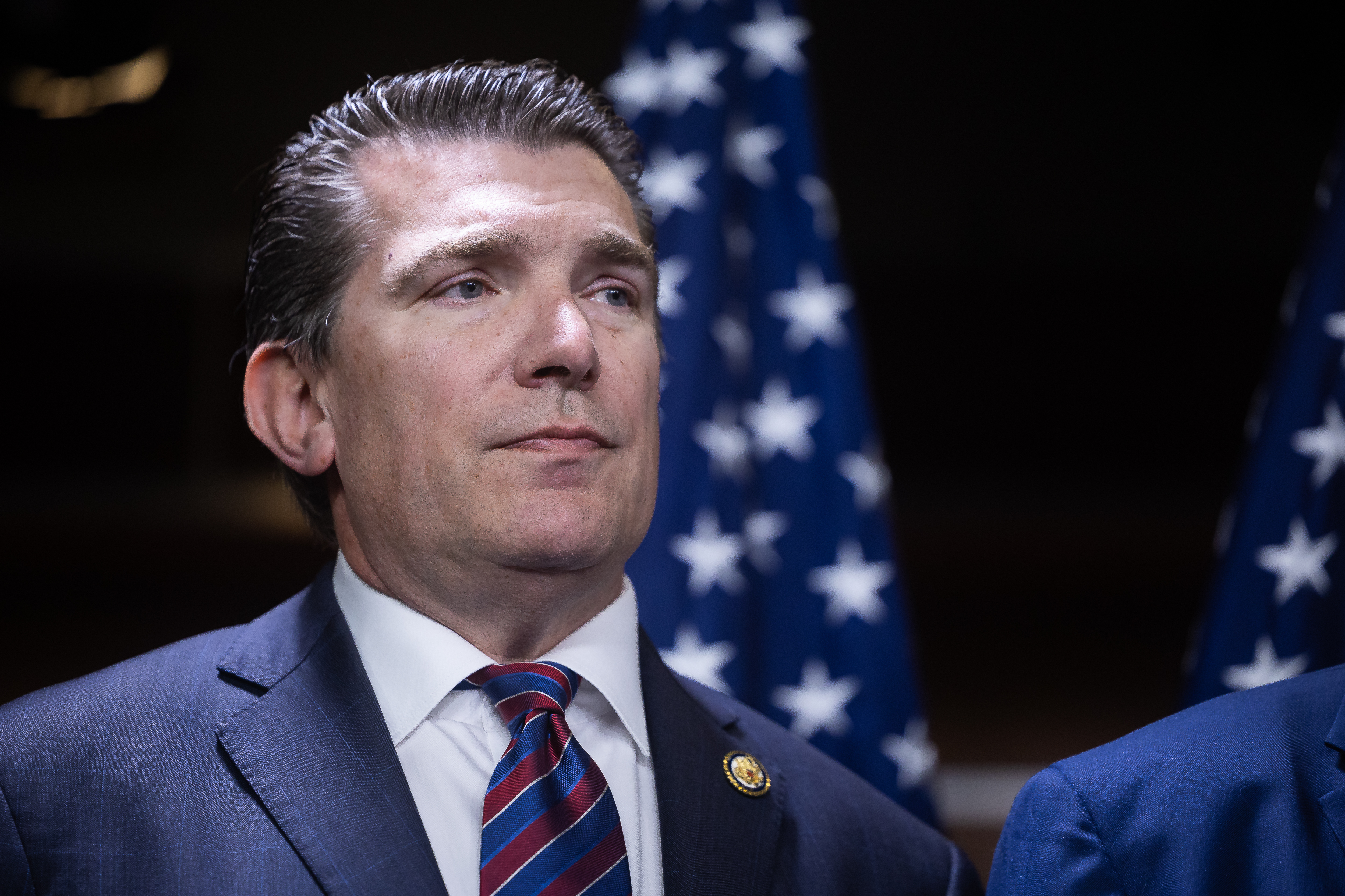 Rep. Jay Obernolte (R-Calif.) is seen during a press conference at the U.S. Capitol on March 25, 2026.