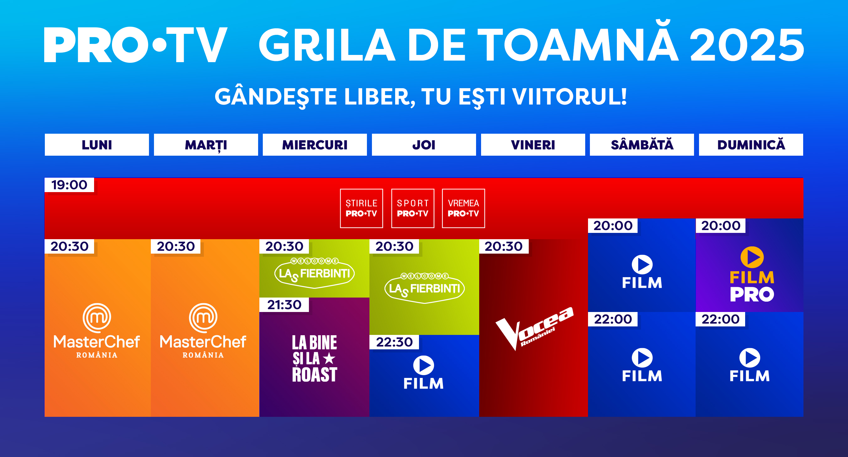 Pro TV a anunțat grila de toamnă 2025. Când încep cele mai iubite emisiuni și seriale
