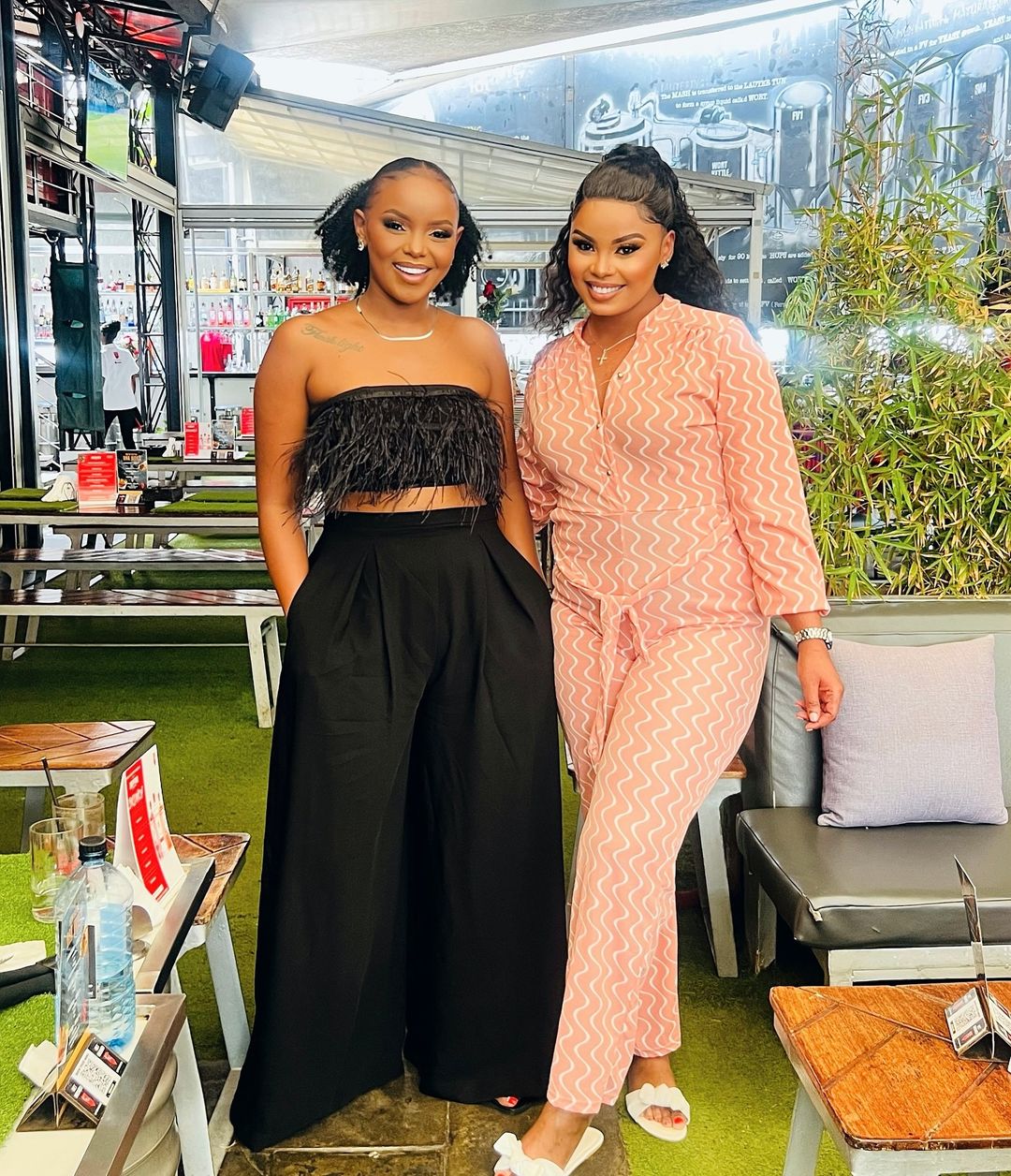 A past image of Digital creator Stacy Ndaise, popularly known as Mylee Stacy with Dorea Chege