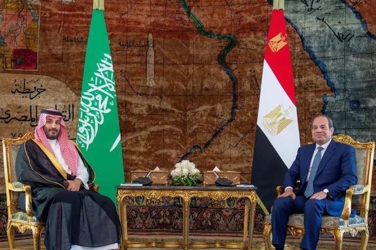 Egypt’s Sisi, Saudi Arabia’s crown prince move to protect Red Sea shipping route carrying 12% of global trade