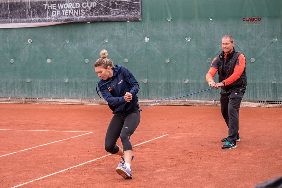 Simona Halep se pregătește cu zâmbetul pe buze pentru confruntarea cu Marea Britanie din Fed Cup | GALERIE FOTO&VIDEO