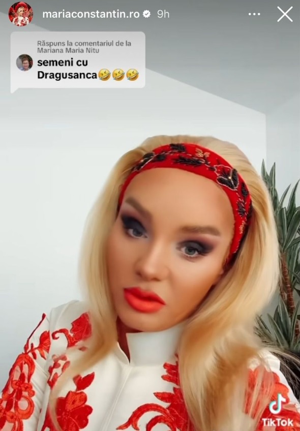 Reacția Mariei Constantin după ce un fan i-a zis că seamănă cu Bianca Drăgușanu: „Nu uitați vârsta pe care o are, 42 sau 43 de ani”