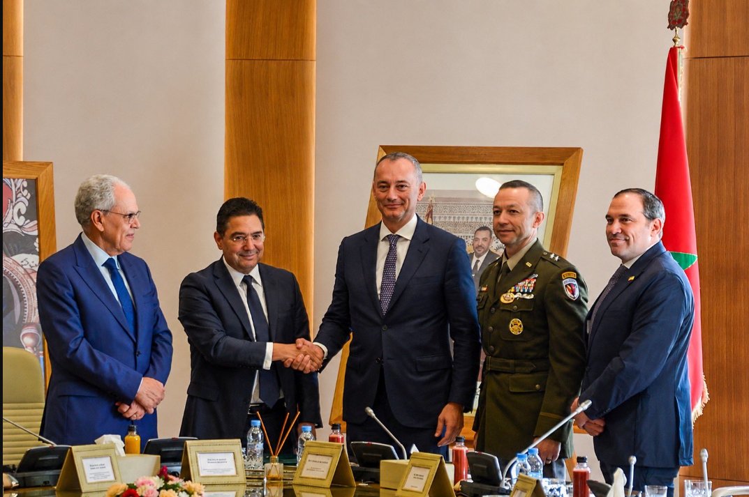 Foreign Minister Nasser Bourita attended the signing ceremony in Rabat alongside senior defence officials and representatives of the International Stabilization Force.