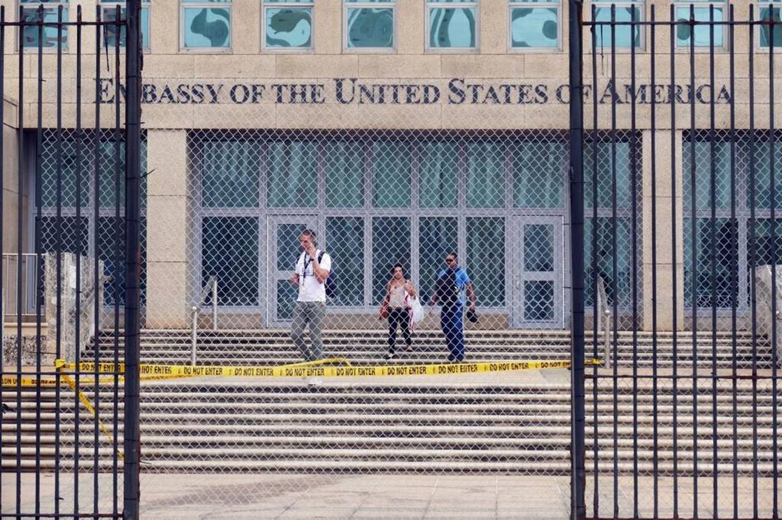 Ambasada USA w Hawanie. Dyplomaci opuścili budynek 29 września 2017 r.