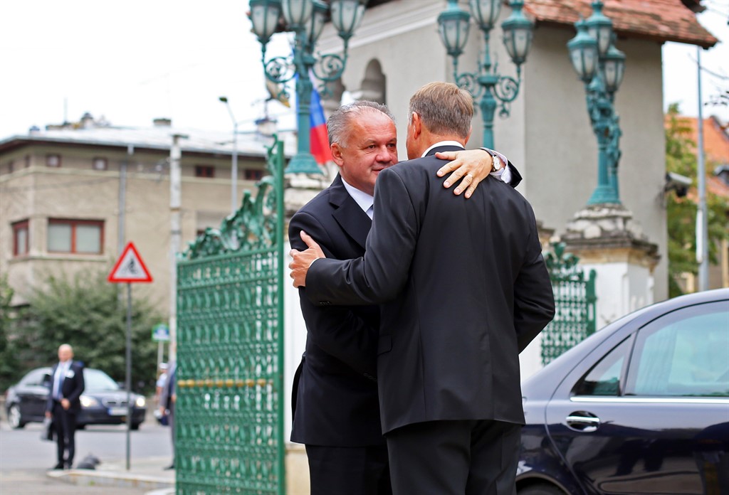 Klaus Iohannis s-a întâlnit cu Preşedintele Slovaciei la Palatul Cotroceni / FOTO