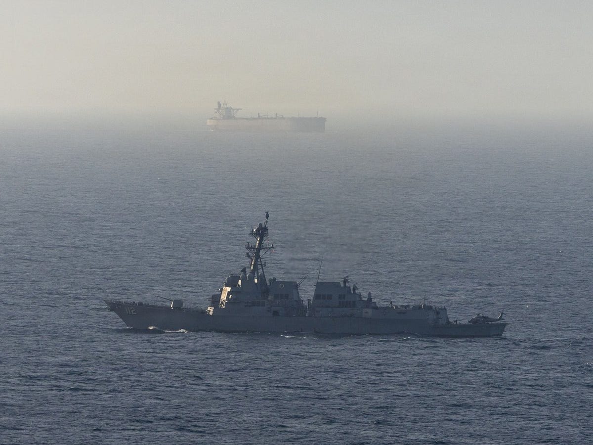 Trump said he ordered the Navy to destroy any small boat laying mines in the Strait of Hormuz.US Central Command
