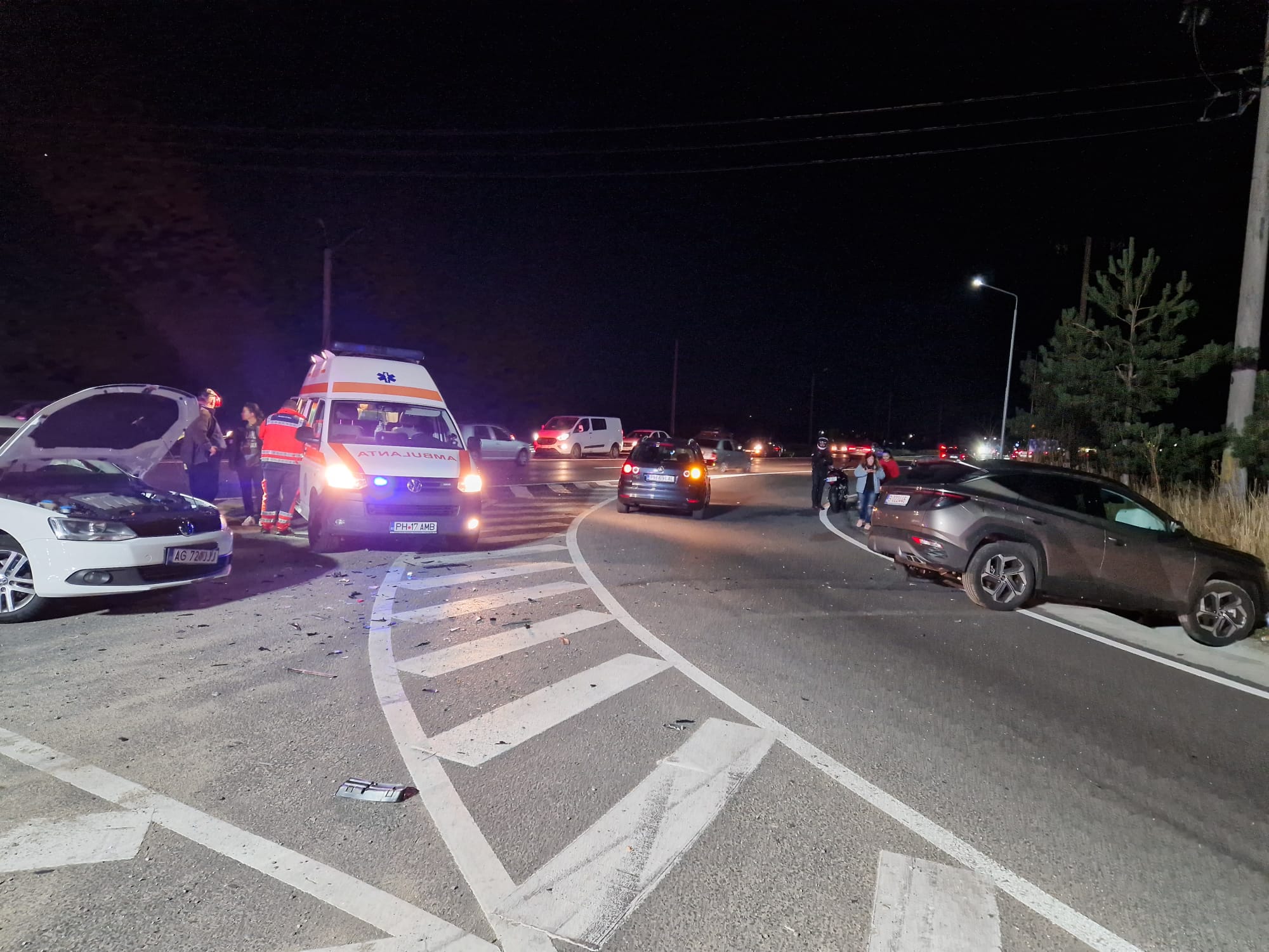 Cinci răniți, în urma unui accident care a avut loc pe DN1, în comuna prahoveană Florești