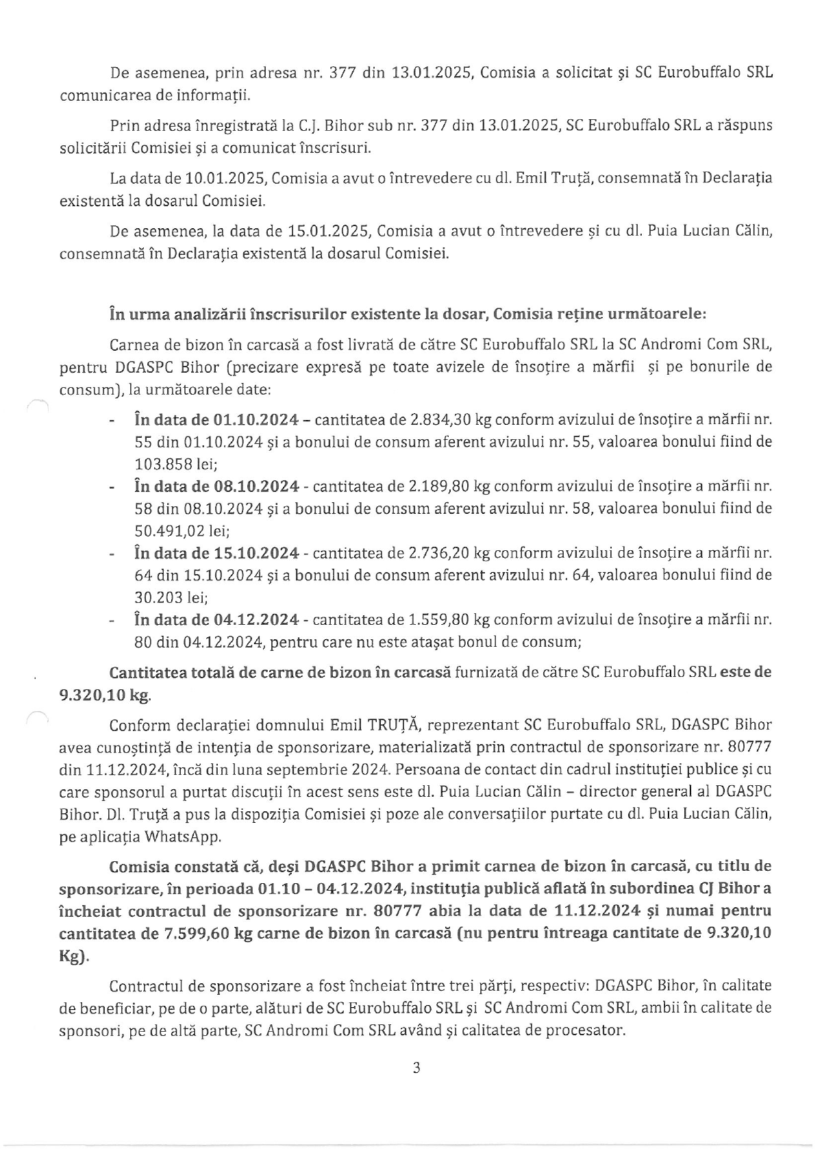 Scamatoriile șefului DGASPC Bihor, Lucian Călin Puia: a transformat bizonul donat în porc și le-a ascuns șefilor doi ani că are dosar penal