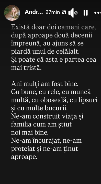 Adevăratul motiv pentru care Andreea și Cabral Ibacka au divorțat după 15 ani de relație. „Asta e partea cea mai tristă. Ani mulți am fost bine”