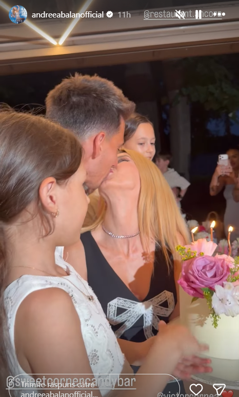 Cum a apărut Andreea Bălan la petrecerea de ziua ei. Gestul făcut de Victor Cornea, soțul artistei, în fața tuturor