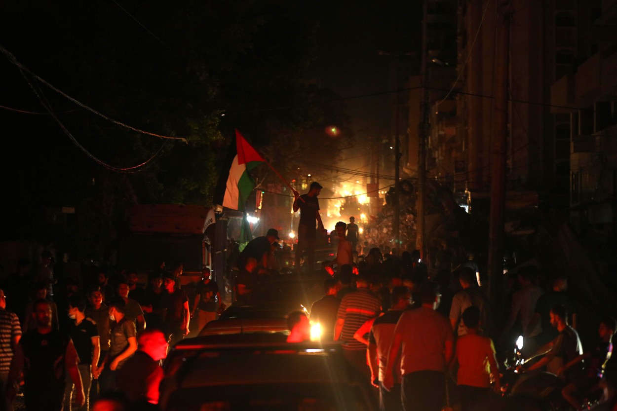 Imaginile bucuriei în Fâșia Gaza, după acordul de încetare a focului cu Israelul